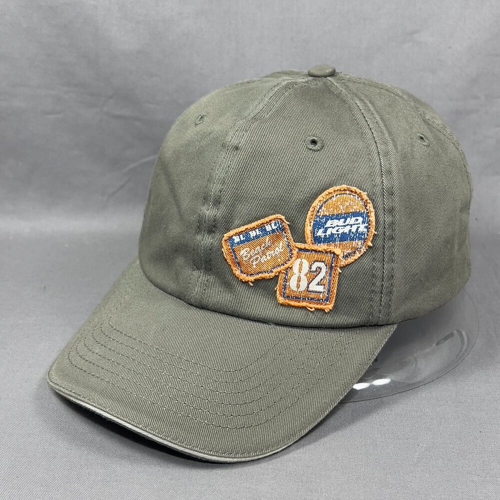 Bud Light Beer Strapback Hat Cap Baseball Golfer Beach Patrol MO USA Dad Mens